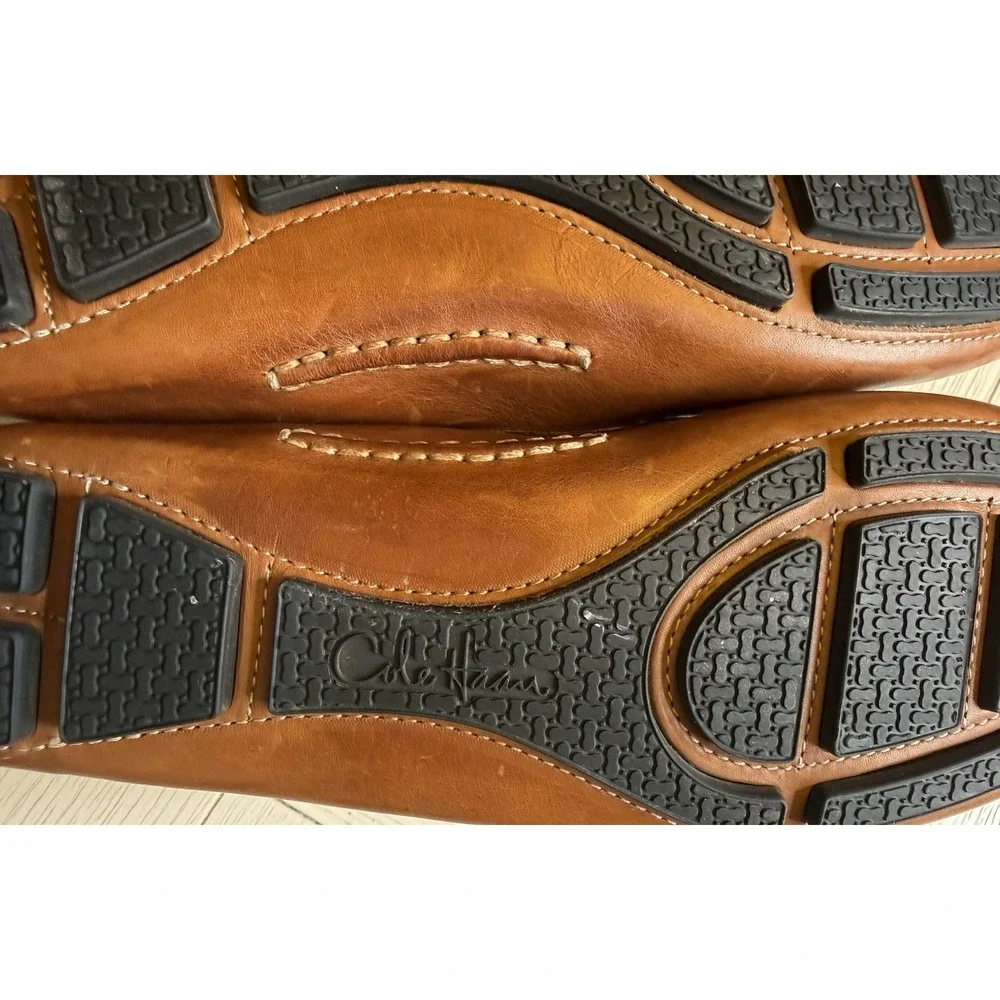 Cole Haan Brown Leather Mens Slip On Shoes Penny Loafers‎ Sz 9 M. Classic Preppy